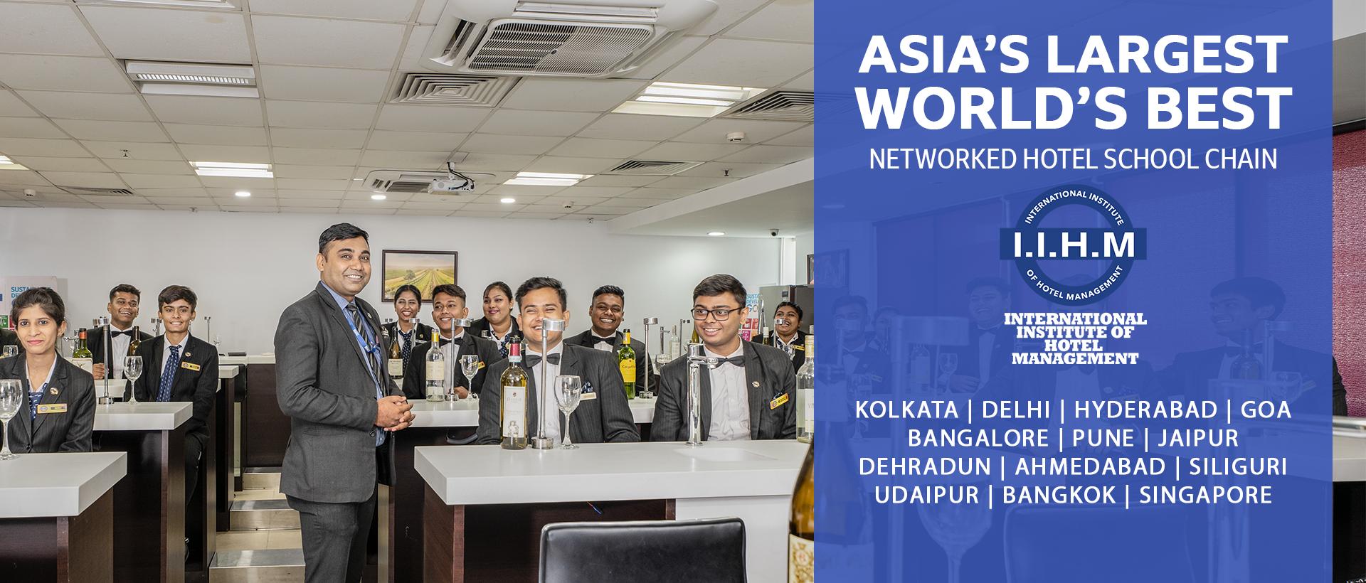 iihm alt text  100% H3  Students and faculty in hospitality uniforms at IIHM participate in a practical training session at a top hotel management college.      	 Students and faculty in hospitality uniforms at IIHM participate in a practical training session at a top hotel management college. Students and faculty in hospitality uniforms at IIHM participate in a practical training session at a top hotel management college. Cell H3